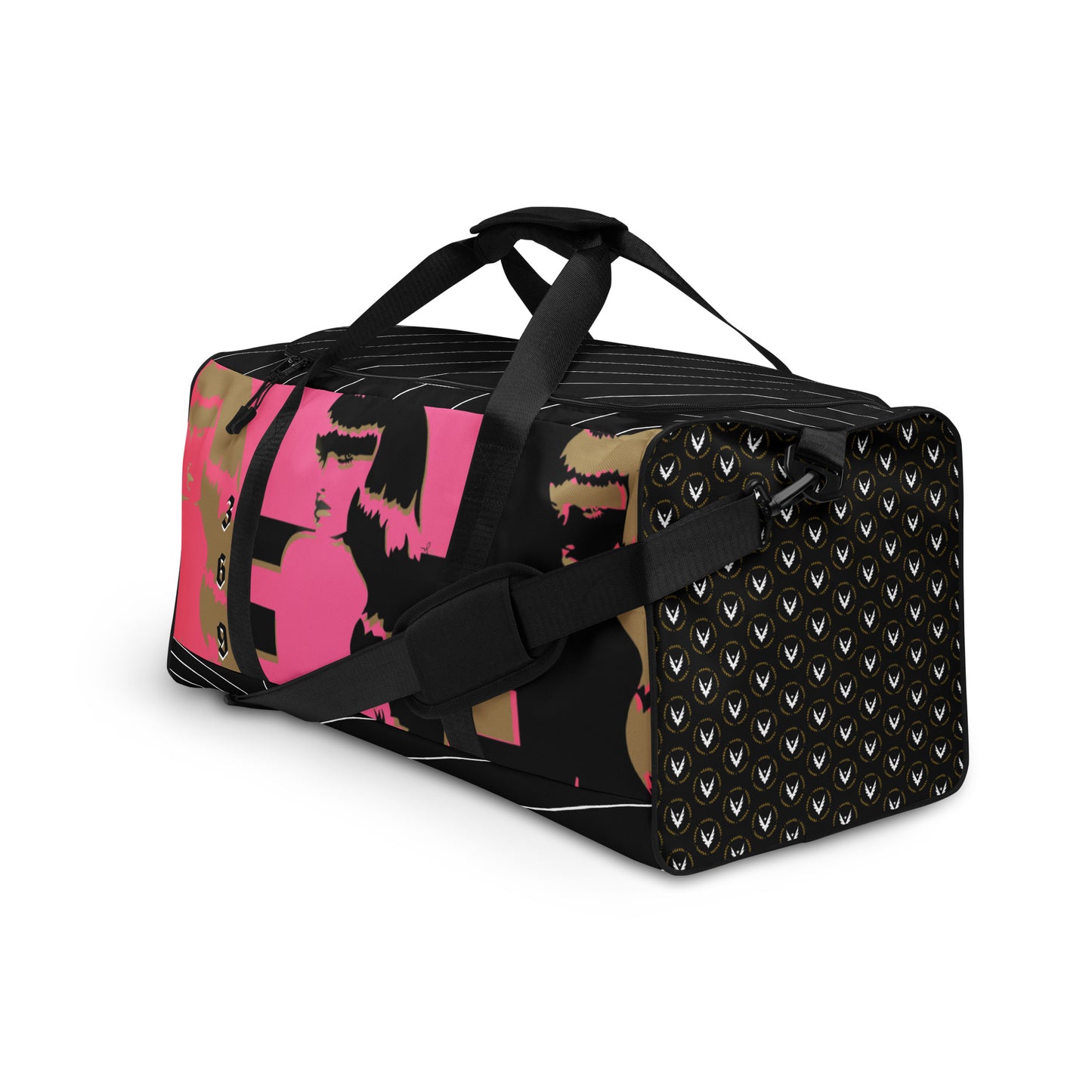 Designer duffle bag