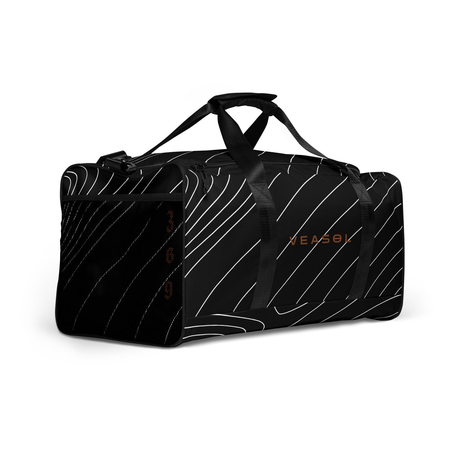 Designer duffle bag