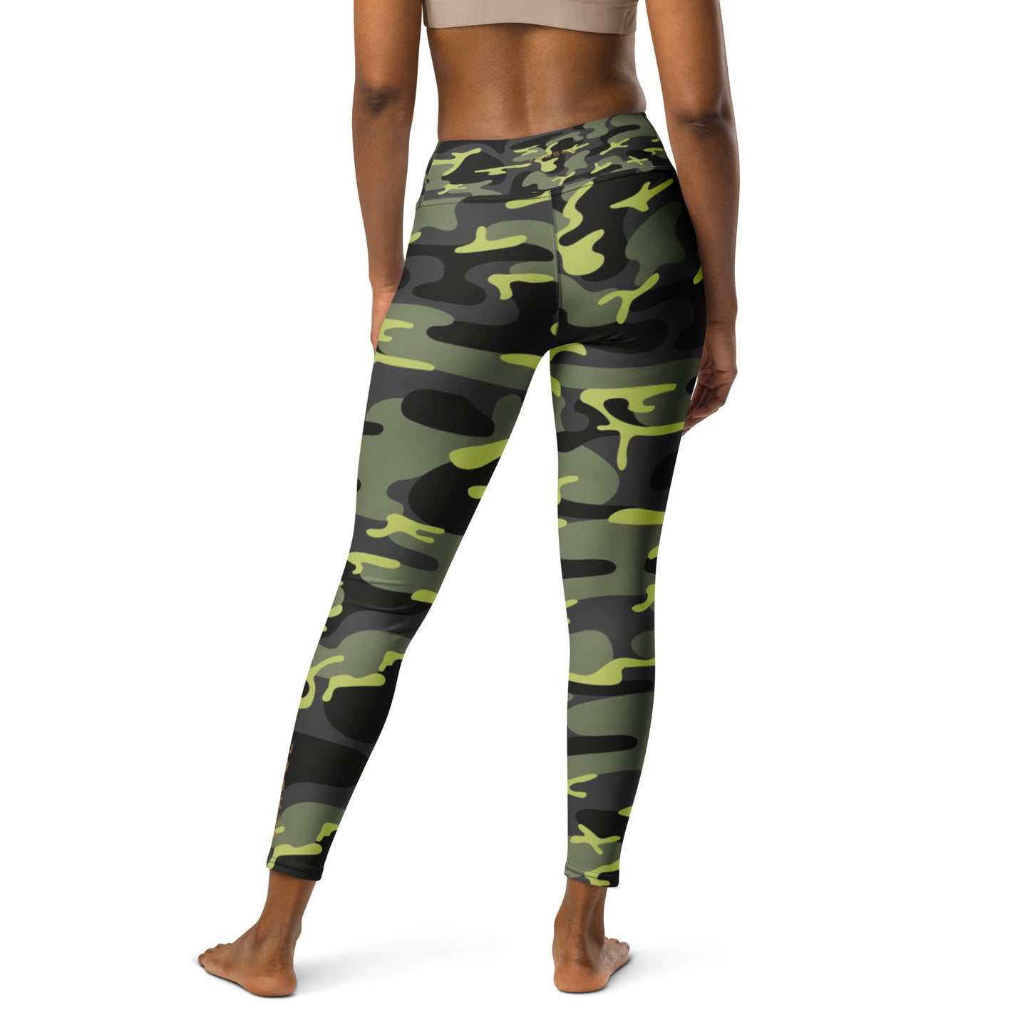 Green Camo yoga leggings