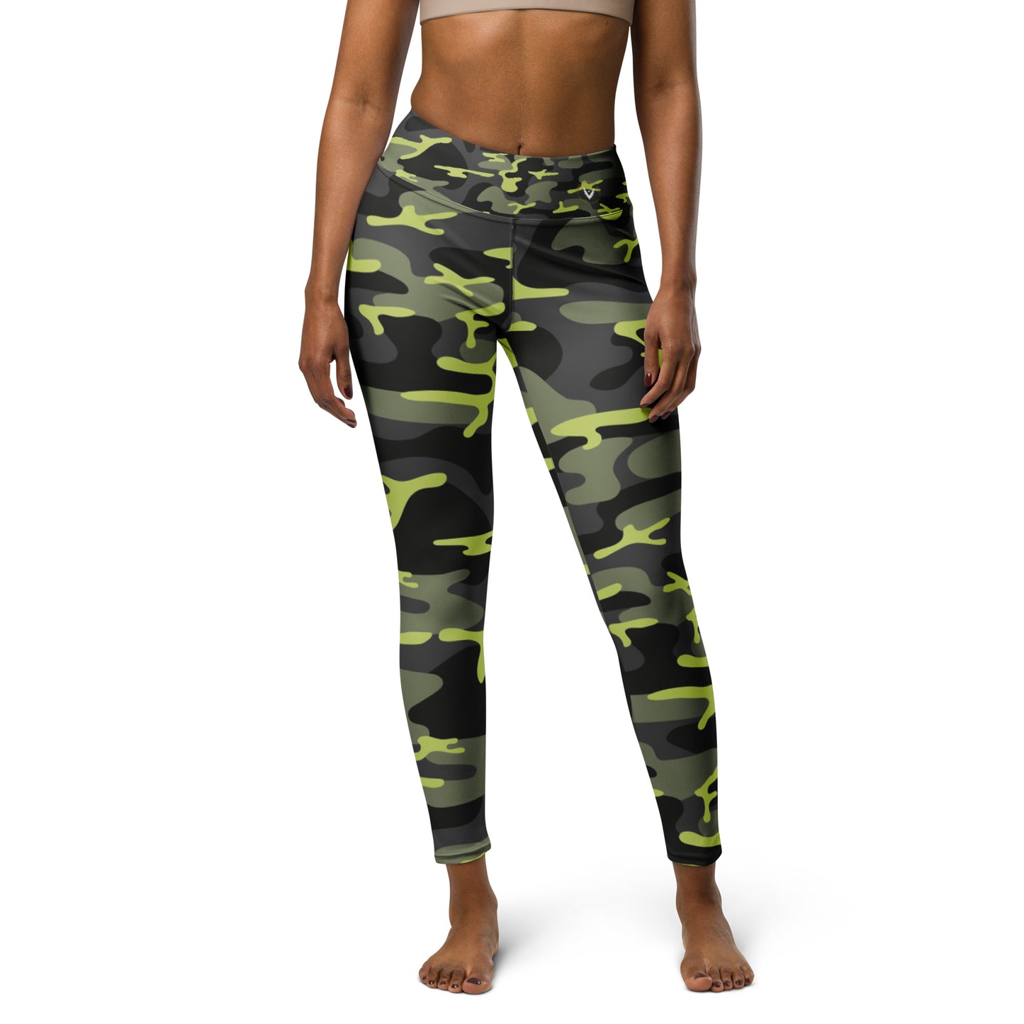 Green Camo yoga leggings