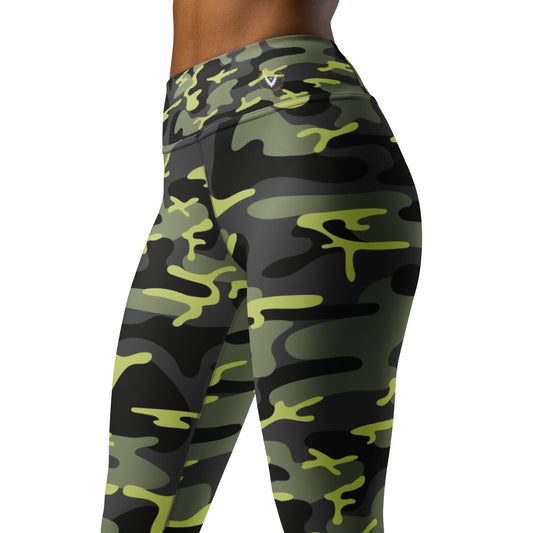 Green Camo yoga leggings