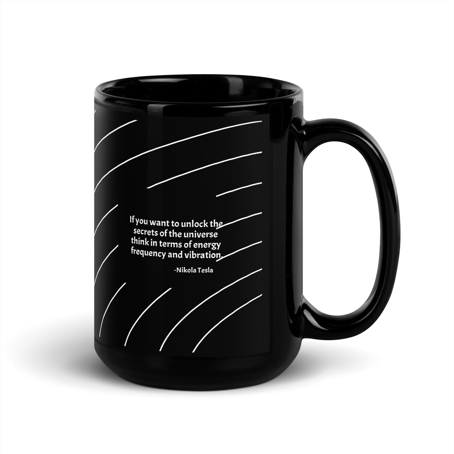 Nikola Tesla quote mug