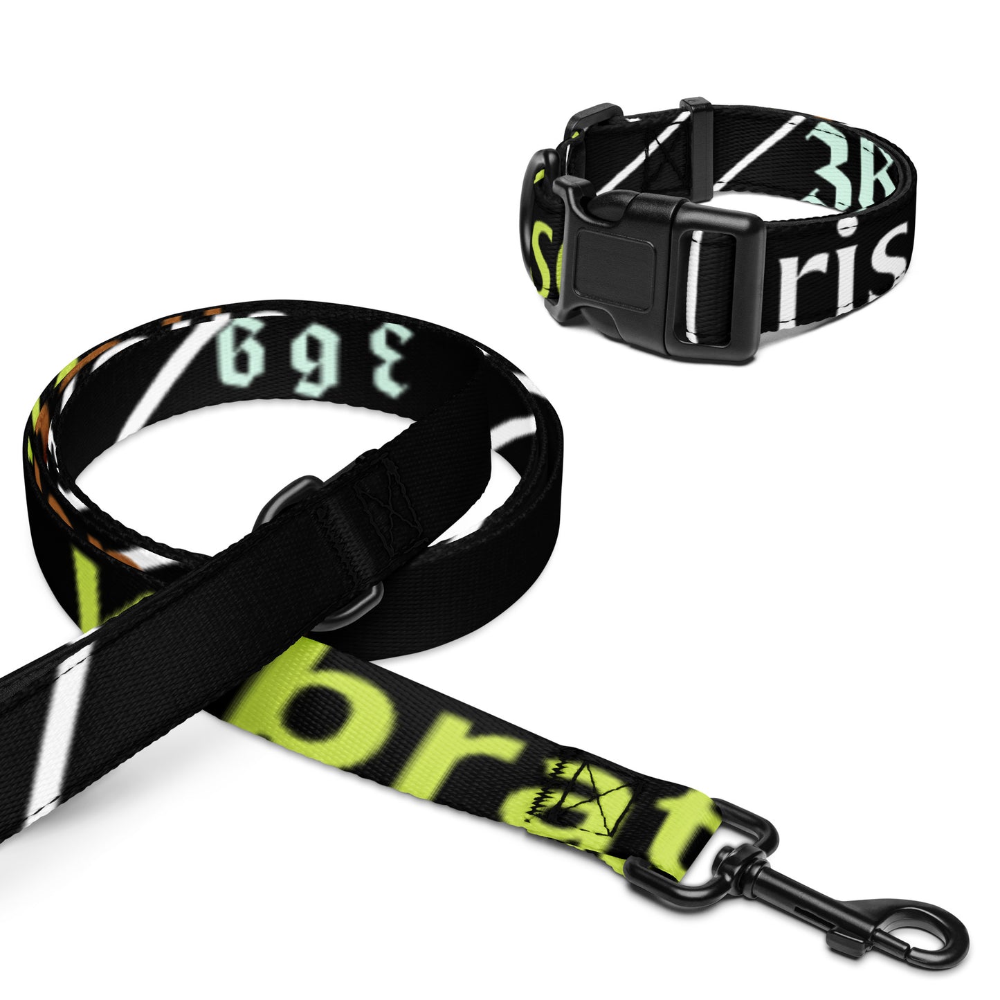 Pet collar & leash male